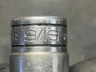 Snap on Tools F181 9/16" SAE Flank Drive Shallow Socket 3/8" Drive 12 Point USA
