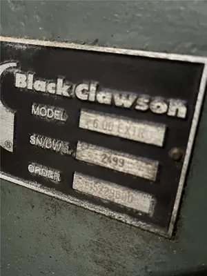 USED BLACK CLAWSON 6XTR