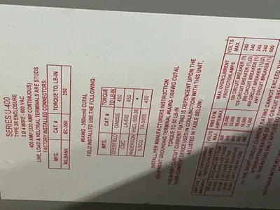 Used MILBANK EC350 Electrical Boxes Ohio US | HGR 24 #1280190