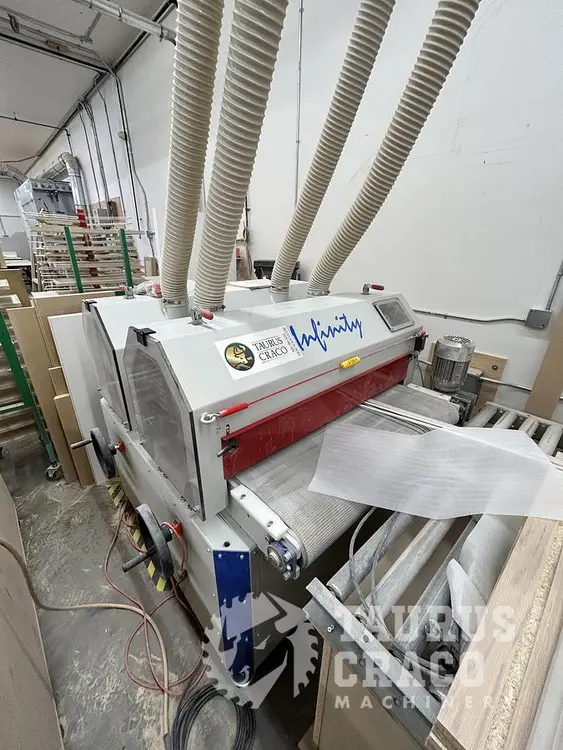 Used 2021 ALPHA BRUSH INFINITY 2 HEAD BRUSH SANDER 1000MM Denibbing Sanders Ontario CA | Taurus Craco Machinery Inc #1280167