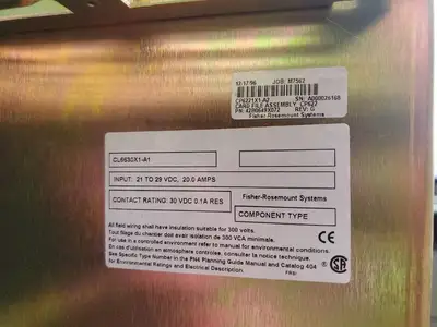 USED FISHER ROSEMOUNT CL6630X1-A1