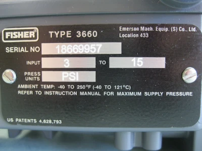 NEW Fisher 3660