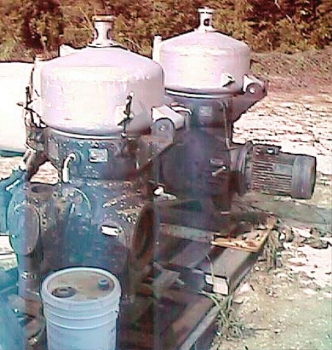 (2) KMA Artern OZB/1 solids retaining fuel oil purifiers.