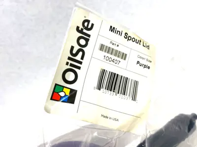 NEW OILSAFE MINI SPOUT LID, PURPLE