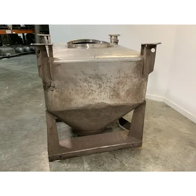 Used 1000 Liter (35 cu. Ft) IBC Matcon Stainless Steel Portable Tote Bin