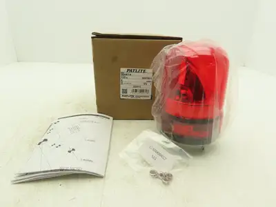 Patlite SKH-M1T-R Warning Light LED 118mm Red Rotating Beacon Alarm 12-24VDC
