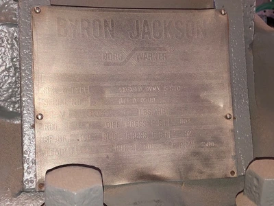 Byron Jackson 4x6x9D DVMX-5 Stage Multistage Pump, New Storeroom Spare