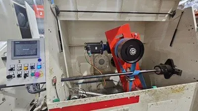 108" WIDE UNIVERSAL TISSUE TECHNOLOGY BRT/KRT REWINDING LINE W/4 LANE LOG SAW