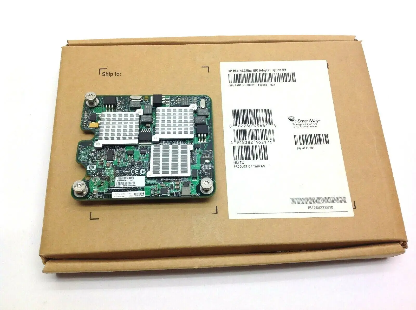 New | in-Stock HP BLc NC325m NIC Adapter Option Kit 416583-001 Network Cards Michigan US | Maverick Industrial Sales #1394594