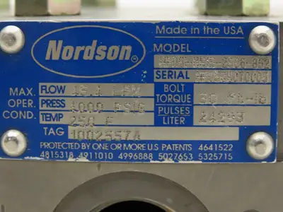 Nordson HP051-NN15-2S06-852 Flowmeter Highly Accurate Positive Displacement