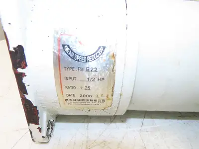 I-TA Machinery FME22 Gearmotor Brake Motor 1/2Hp 220V 3PH 25:1 Ratio 69rpm