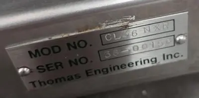Used THOMAS ENGINEERING CL36-NXR Tablet Coating Wisconsin US | The Equipment Kings #1342521