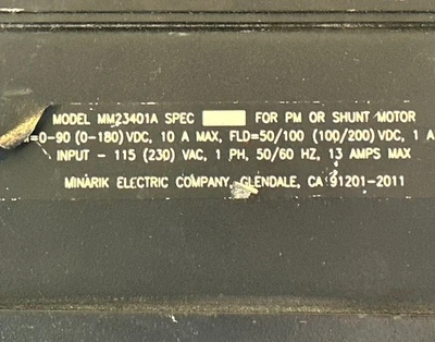 USED Minarik MM23401A