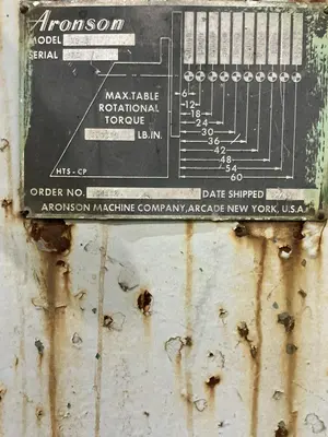 50,000 LBS ARONSON MODEL #HS45 HEADSTOCK TYPE WELDING POSITIONER: YOBRO #25084