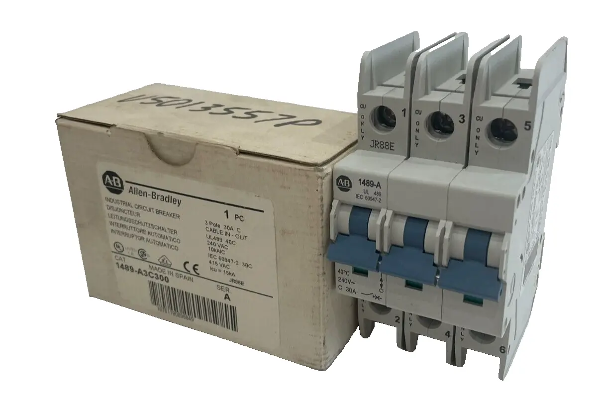 ALLEN BRADLEY 1489-A3C300 CIRCUIT BREAKER SERIES A 1489A3C300 NEW, SURPLUS