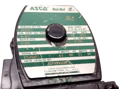 Used ASCO JSF8210G002 Pump & Valve Parts Michigan US | Maverick Industrial Sales #1401846