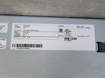 USED ABB INC. ACS550-U1-052A-6