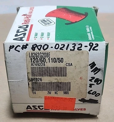NEW ASCO L8262G208E