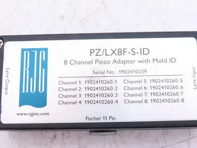 RJG PZ/LX8F-S-ID Vacuum Gauge Transducer Piezo Adapter Module 8 Channel