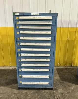 13 DRAWER x 30" x 28" x 59" HIGH LYON TOOL STORAGE CABINET: YOBRO #25393