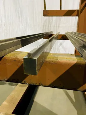 8'4" (100") PRESS BRAKE BOTTOM FLATTENING FEMALE DIE. STOCK 0101020
