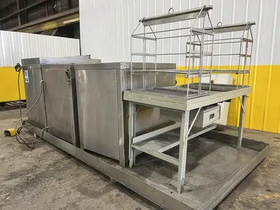 3 TANK FISA MODEL #3VST-350P ULTRASONIC PARTS BASKET TYPE CLEANING SYSTEM: STOCK #20623