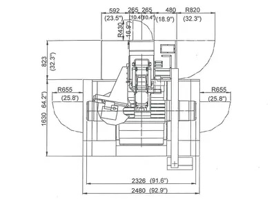 USED CHEVALIER X: 850 - Y: 510 - Z: 510 MM CNC
