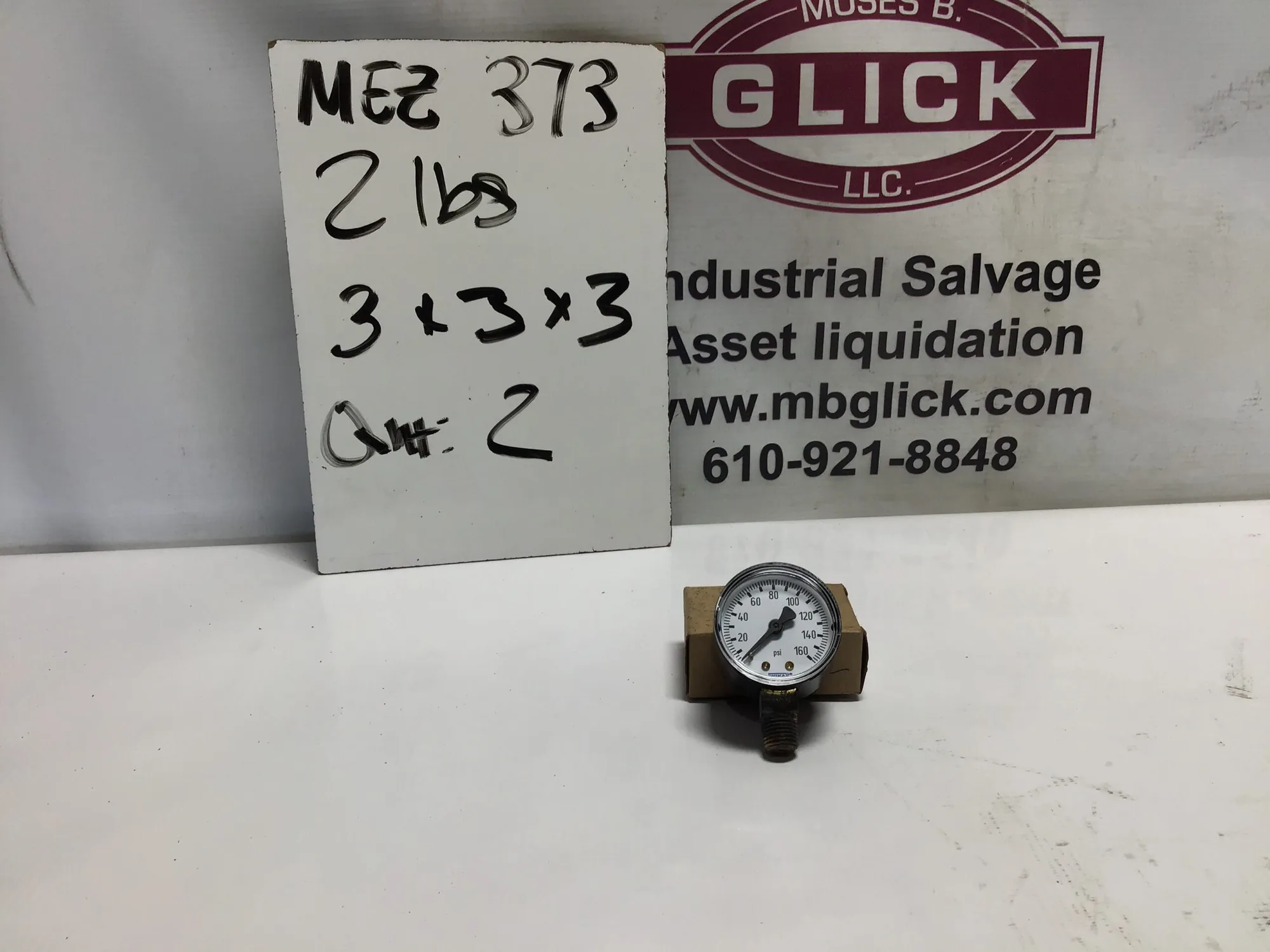 Wika 1/4″ NPT LM 160 PSI Type 111.10 2″ Pressure Gauge