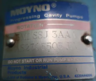 USED MOYNO 3M1-SSJ-3AAA