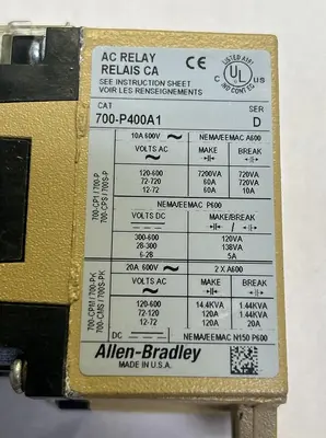 USED ALLEN-BRADLEY 700-P400A1