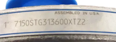 NEW JAMESBURY 7150STG313600XTZ2 BALL VALVE 1" 7150 MA0009060