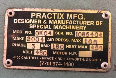 Used _UNKNOWN_ _UNKNOWN_ Heat Presses Georgia US | Harrell Machinery Sales Inc #1298860