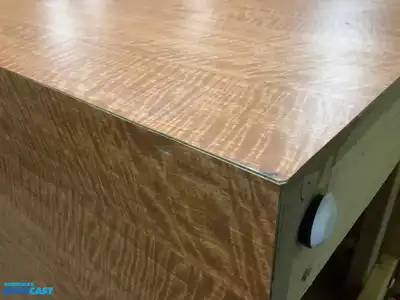 Lot of (4) Wood-Veneered Particleboard Display Cubes, Solid 2x4 Frame, All Measuring 26.25”x27”x27”