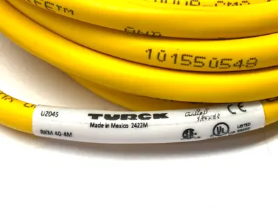 New | in-Stock Turck Minifast Connector Cordset 7/8"-16UN Female 4-Pin 4m U2045 Disconnects Michigan US | Maverick Industrial Sales #1391299