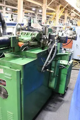 GLEBAR MODEL TF-9DHD  "MADE IN USA" CENTERLESS GRINDER
 PROGRAMMABLE BY TOUCHSCREEN CONTROL,
    AUTO INFEED & THRUFEED