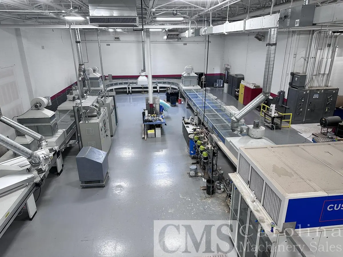 USED SUPERFICI 1300 MMTWIN SPRAY WITH 3 LAMINAR OVENS AND TWO LAMP UV