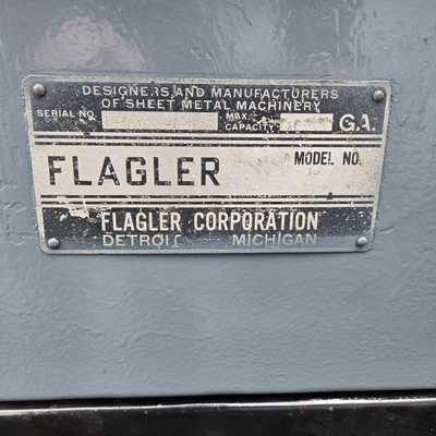 U 14184C Flagler Pittsburgh 18ga