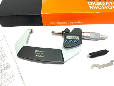 USED MITUTOYO QUANTUMIKE DIGIMATIC MICROMETER COOLANT-PROOF MDC-75PX