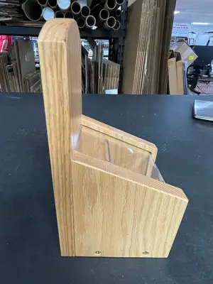 New | in-Stock Falcon Restaurant Supply New Wooden Donation Tip Collection Container Box with Lock and Clear View Window Restaurant Equipment (Miscellaneous) Illinois US | Falcon Restaurant Supply #1375062