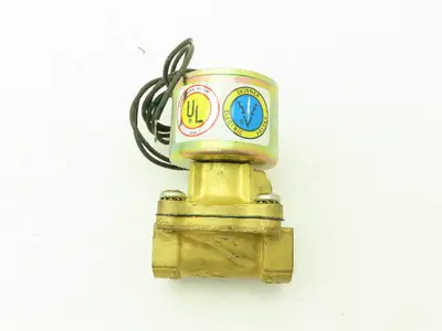 Skinner LA26GB4041 Brass Solenoid Valve 2-Way NC 12VDC 40 PSI 1/2" NPT