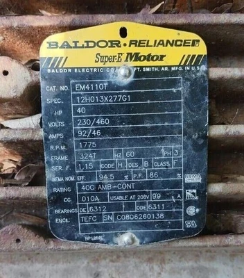 USED Baldor EM4110T