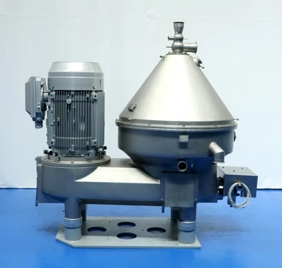 Westfalia MSE 500-01-177 warm milk/whey skimmer, 316SS.