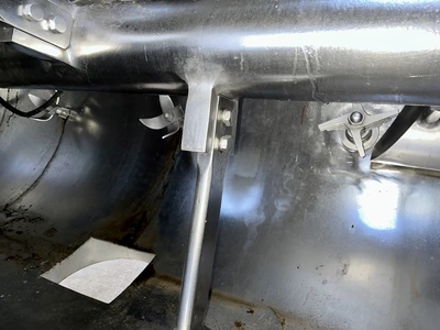 1,300L S/S Lodige Plough Shear Mixer Type FKM-2000-DSZ 55kw