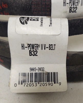 🔥QTY 4 - Gates B32 Hi-Power II V-Belt Industrial V-Wedge Belt