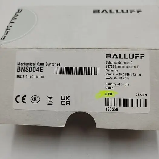 New | in-Stock BALLUFF BALLUFF MECHANICAL CAM SWITCHES BNS004E *NEW IN BOX* BOX OF 3* Switch Parts | ND Industrial Surplus #1217839