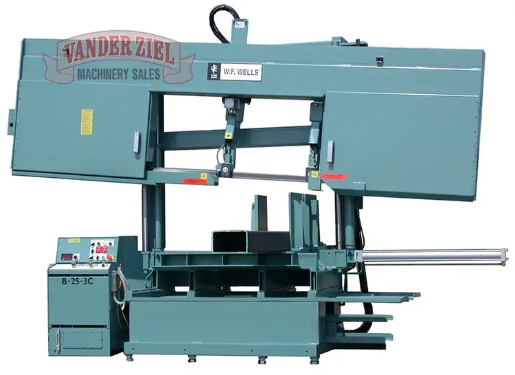 New | in-Stock W.F. WELLS B-25-3C Horizontal Band Saws Michigan US | Vander Ziel Machinery Sales #480338
