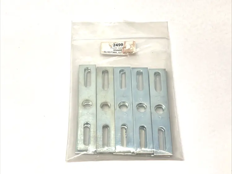 New | in-Stock Knapp Plate Cover Bracket 135mm Long x 25mm Wide LOT OF 10 Parts Michigan US | Maverick Industrial Sales #1395750