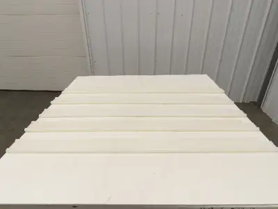 PTFE Conveyor Nylon Slide Guard 3/4"Dia Edge 3-1/2"Height 47-1/2"Length Lot of 5