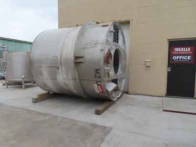 3000 gallon Stainless Steel Mix Tank with Dish Bottom