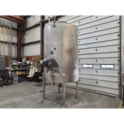 Used 1,300 Gal Bendel Stainless Steel Liquid Mix Tank w/ Side Agitator Disperser